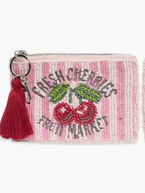 Collection XIIX Beaded Super Cherry Coin Purse